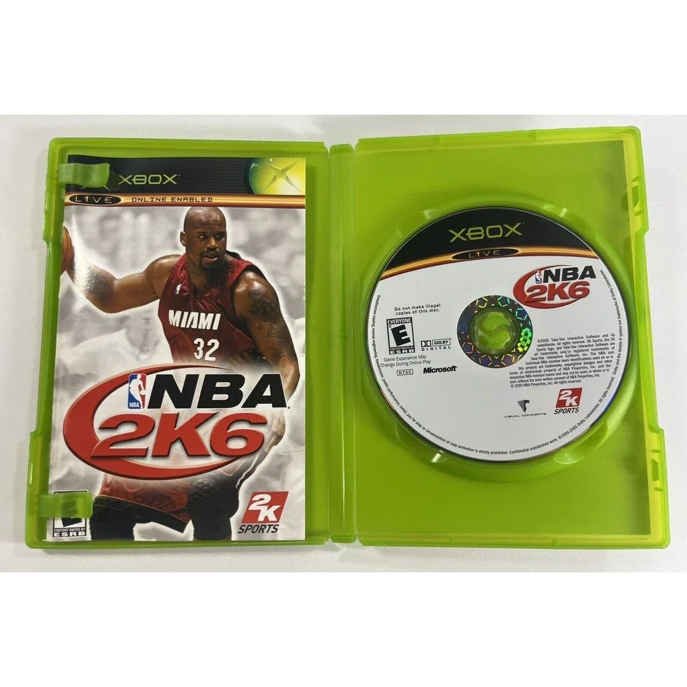 NBA 2K6 Microsoft Xbox 2005 2K Sports Complete with Manual Tested